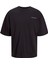 Jack Jones Jjalmos Tee Ss Crew Neck Erkek Siyah Tshirt 12273506-02 1