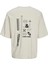 Jack Jones Jjalmos Tee Ss Crew Neck Erkek Bej Tshirt 12273506-06 2