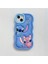 Iphone 12 Pro Uyumlu Blue Stitch Kabartmalı Sevimli Kamera Koruyucu Kılıf 5