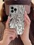 Iphone 15 Uyumlu 3D Metal Su Dalgalanma Desenli Kabartmalı Water Ripple Kamera Koruyuculu Kılıf 3
