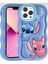 Iphone 12 Pro Max Uyumlu Stitch Disney Lilo ve Stiç Hamur Silikon Lüks Kılıf Kapak 5