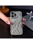 Iphone 14 Plus Uyumlu 3D Metal Silver Sevimli Lüx Su Dalgalanma Desenli Kamera Koruyuculu Kılıf 1
