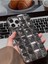 Iphone 13 Pro Uyumlu 3D Lüx Küp Desenli Kabartmalı Parlak Metalik Gümüş Kamera Koruyuculu Kılıf 2