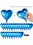 Metalize Parlak Mavi Kalp Şekilli Uçan Balon Folyo 18 Inç 45 cm 25 Adet (4887) 3