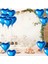 Metalize Parlak Mavi Kalp Şekilli Uçan Balon Folyo 18 Inç 45 cm 25 Adet (4887) 5