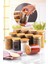 Luxury 12LI Bambu Kapaklı Borosilikat Cam Baharatlık Saklama Kabı Set BLS-6512-10-80 X4 1 Adet 1