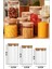 Luxury 12LI Bambu Kapaklı Borosilikat Cam Baharatlık Saklama Kabı Set BLS-6512-10-80 X4 1 Adet 3