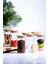 Luxury 12LI Bambu Kapaklı Borosilikat Cam Baharatlık Saklama Kabı Set BLS-6512-10-80 X4 1 Adet 5