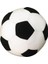Luxury Peluş Zilli Siyah - Beyaz Top Oyuncak , Taraftar Dolgu Futbol Topu 1 Adet 3