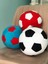 Luxury Peluş Zilli Siyah - Beyaz Top Oyuncak , Taraftar Dolgu Futbol Topu 1 Adet 4