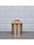 Luxury Zeyve Akrilik Gold Çizgili Bakliyat Kabı Küçük 13X10 cm Kapaklı 1 Adet 1