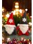 Luxury 2'li Cüce Elf Gnome Kırmızı 45 cm Yılbaşı Dekoru ve Peluş Oyuncağı 1 Adet 2