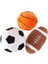 Luxury 3 Lü Bebekler ve Küçük Çocuklar Için Peluş Futbol, Beyzbol, Basketbol ve Futbol Topları 1 Adet 1