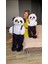 Luxury Ayakta Duran Siyah Tulumlu Panda Peluş Hayvan 1 Adet 2