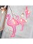 10&amp;apos;lu Pilli LED Flamingo Dekoratif Işık Zinciri Aydınlatma 1,5 mt (4887) 4