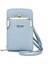 Cep Telefonu Çantası Kadın Basit Cüzdan Çift Fermuarlı Çanta Lychee Desen Tek Omuz Crossbody Çanta Kadın (Yurt Dışından) 1
