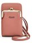 Cep Telefonu Çantası Kadın Basit Cüzdan Çift Fermuarlı Çanta Lychee Desen Tek Omuz Crossbody Çanta Kadın (Yurt Dışından) 1