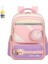 Sırt Çantası Karikatür Sevimli Ilkokul Okul Çantası Kız Basit Hafif Renk Blok Sırt Çantası (Yurt Dışından) 1