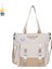 Okul Çantası Kadın Omuz Çantası Öğrenci Tuval Çantası Basit Crossbody Çantası Büyük Kapasiteli Kitap Çantası (Yurt Dışından) 1