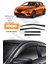 Renault Clio 5 2019 ve Sonrası Kromlu Cam Rüzgarlığı 4'lü A+ Plus 1