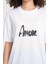 %100 Pamuk Rahat Kesim T-Shirt - Estetik Amore Detayı 2