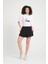 %100 Pamuk Rahat Kesim T-Shirt - Estetik Amore Detayı 5