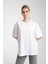 %100 Pamuk, Bisiklet Yaka, Oversize, Kısa Kollu Basic T-Shirt 1