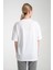 %100 Pamuk, Bisiklet Yaka, Oversize, Kısa Kollu Basic T-Shirt 2