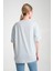 %100 Pamuk, Bisiklet Yaka, Oversize, Kısa Kollu Basic T-Shirt 3