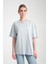 %100 Pamuk, Bisiklet Yaka, Oversize, Kısa Kollu Basic T-Shirt 5