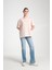 %100 Pamuk, Bisiklet Yaka, Oversize, Kısa Kollu Basic T-Shirt 4
