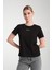 %100 Pamuk Rahat Kesim Bisiklet Yaka T-Shirt - Şık Moon Detayı 4