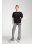 %100 Pamuk Kadın Oversized Bisiklet Yaka Kısa Kollu T-Shirt _ Motivasyonel Yazı Baskılı 4