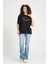 %100 Pamuk Kadın Oversized Bisiklet Yaka Kısa Kollu T-Shirt _ Motivasyonel Yazı Baskılı 5