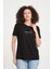 %100 Pamuk Rahat Kesim Bisiklet Yaka T-Shirt - Minimalist Yazı Tasarımı 1