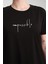 %100 Pamuk Rahat Kesim Bisiklet Yaka T-Shirt - Minimalist Yazı Tasarımı 3