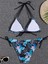 Askılı, Boyun Bağı. Geri Bağlama Yan Yüksek Kesim Sırt Dekolteli Bikini Takımları Iki Parça 2