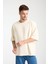 %100 Pamuk Oversize Kısa Kollu Bisiklet Yaka T-Shirt 1