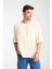 %100 Pamuk Oversize Kısa Kollu Bisiklet Yaka T-Shirt 3