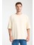%100 Pamuk Oversize Kısa Kollu Bisiklet Yaka T-Shirt 5