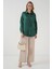3985 Oversize Saten Gömlek - Zümrüt Yeşili 2