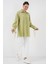Kadın Oversize Bağcıklı Gömlek 5954 - E.yeşil 2
