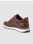 %100 Hakiki Deri Kahverengi Bağcıklı Erkek Spor Ayakkabı 5