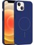 Apple iPhone 14 Kılıf Kablosuz Şarj Özellikli Ruby Silikon Kapak 2