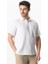 Kısa Kol Polo Yaka Müslin Yazlık Tshirt Beyaz Byz 4
