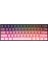 MONSGEEK FUN60 Max Shine-Through Black-Pink Gradient Hall Effect Manyetik Switch ARGB Kablosuz Hotswap Mekanik Gaming Klavye 1