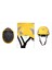 Dağcı Tırmanma Bareti Sarı Renk Baş Koruyucu Kask Ce EN12492 Sertifikalı 51-62 cm Ayarlanabilir 2