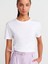 31791 Bisiklet Yaka T-Shirt-Beyaz 3