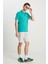 Slim Fit Dar Kesim Normal Bel Pamuklu Taş Rengi 5 Cep Şort 2