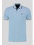 Slim Fit Paul Curved Polo Yaka T-Shirt Mavi 1